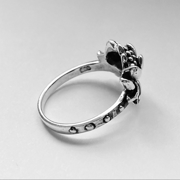 Sterling Silver Blooming Lotus Ring, Flower Rings, Silver Ring, Spirit Jewelry - Picture 9 of 10